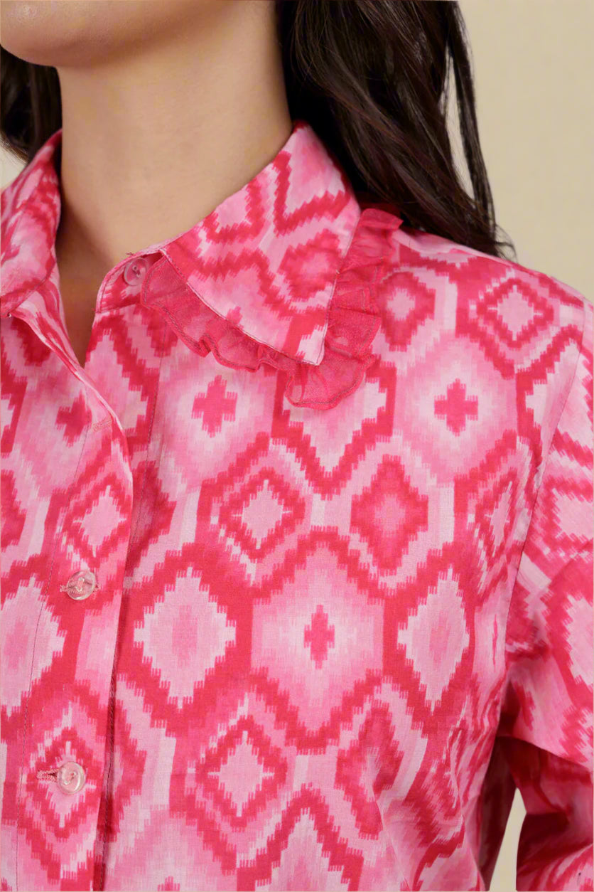 Pro Pink Cotton Shirt