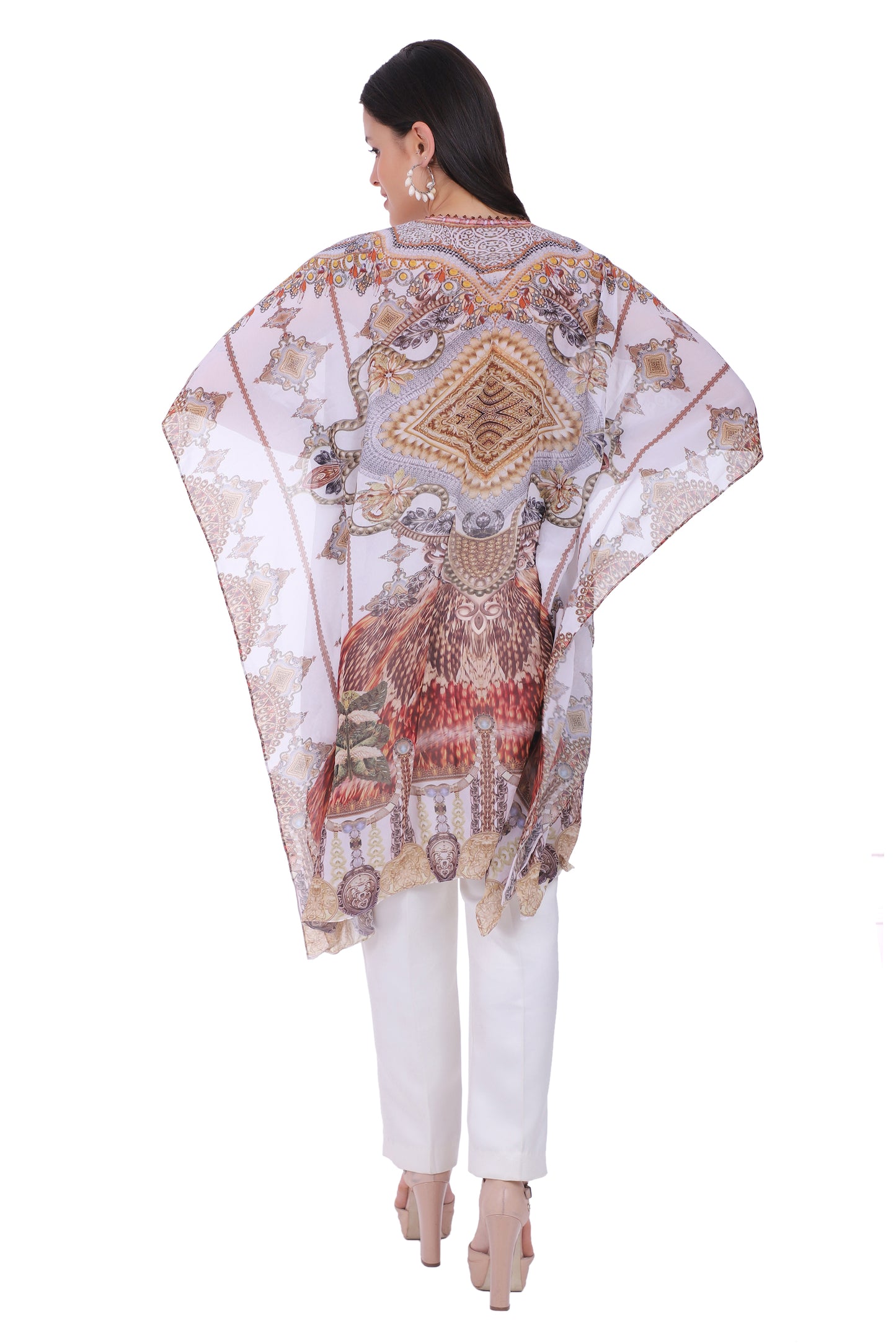 Zohara Sheer Knee length Kaftan