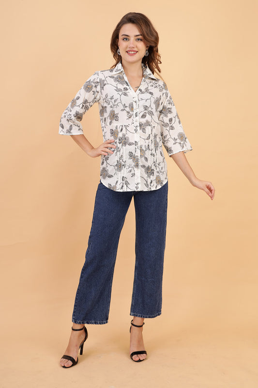 Vintage Charm Cotton Shirt