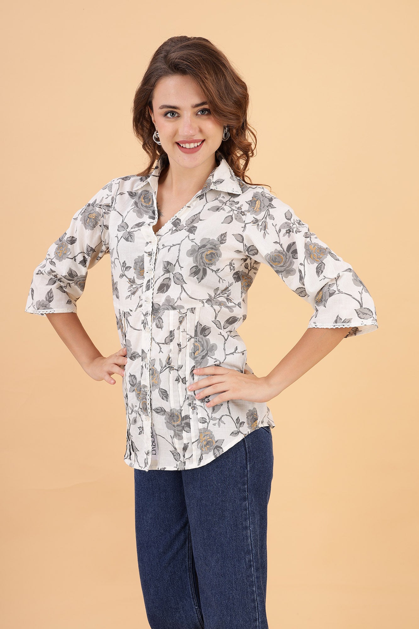 Vintage Charm Cotton Shirt