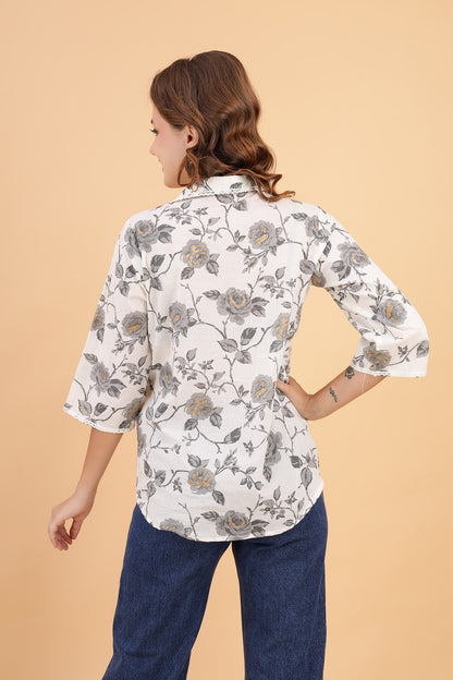 Vintage Charm Cotton Shirt