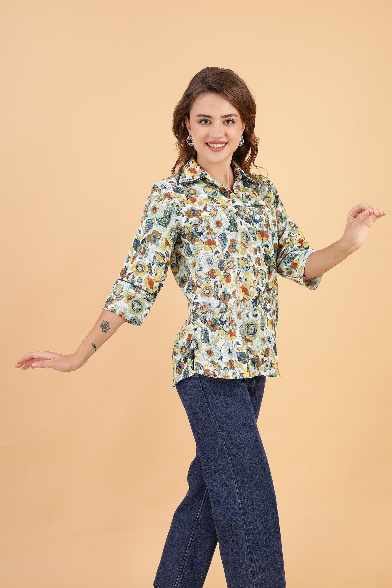 Meadow Bloom Linen Shirt