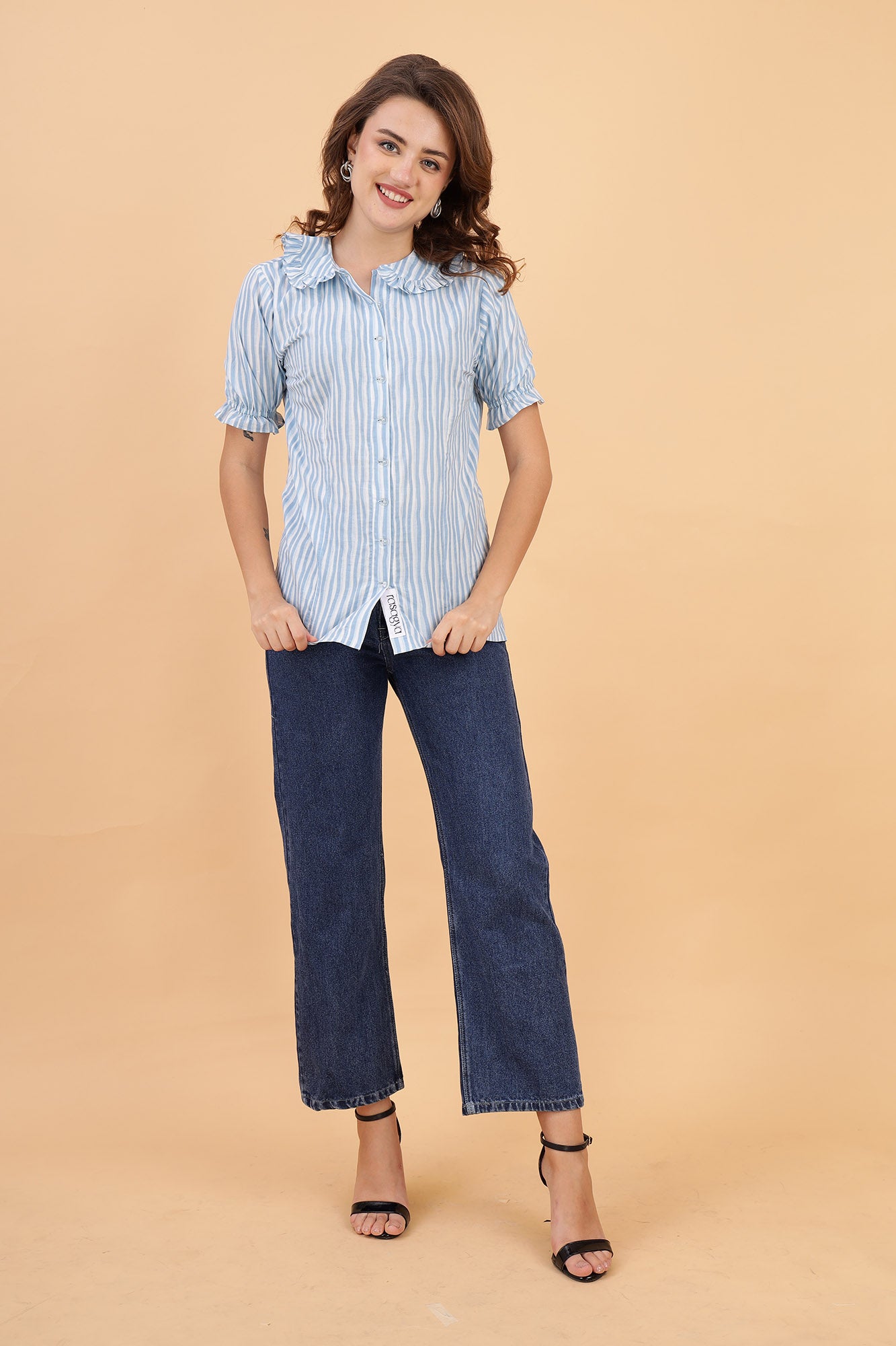 Serene Stripes Cotton Shirt