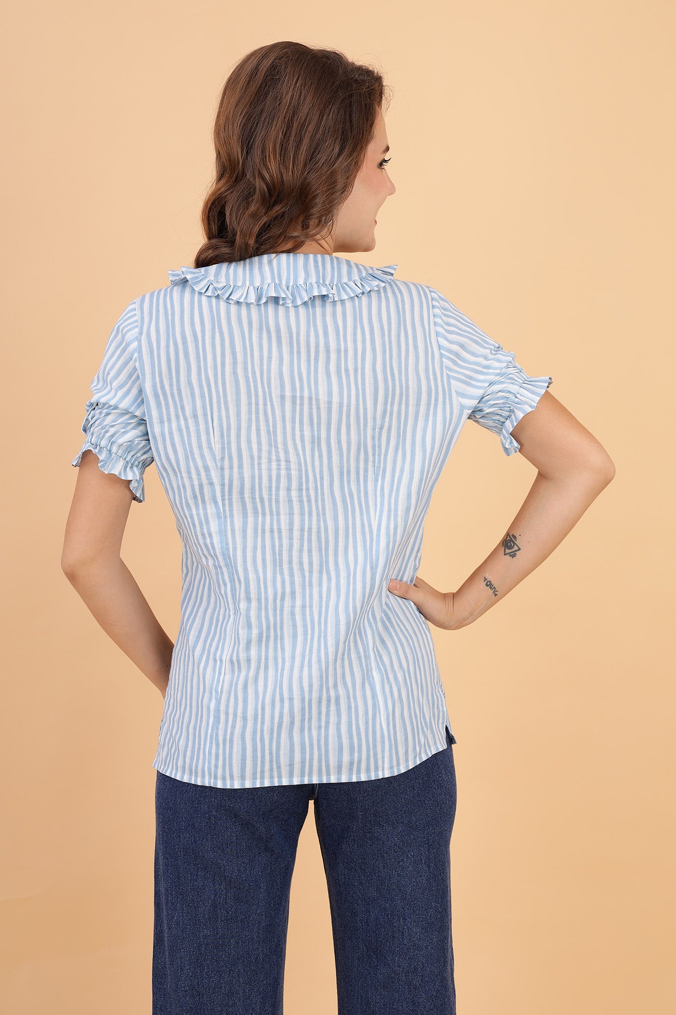Serene Stripes Cotton Shirt