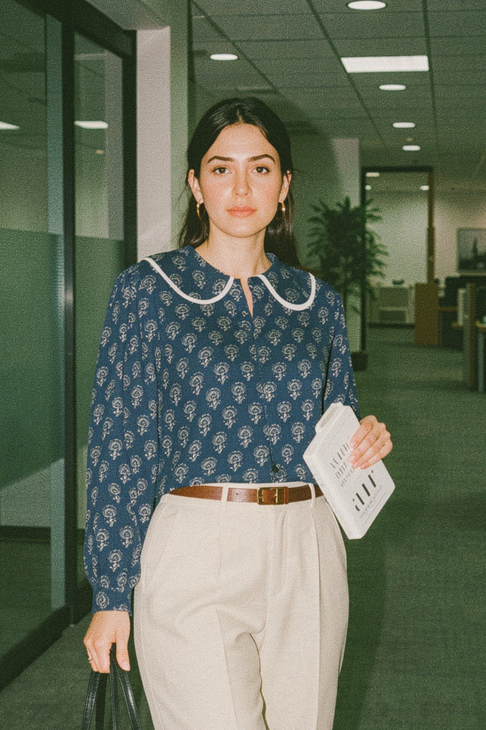 Noor Indigo Blue Cotton Shirt