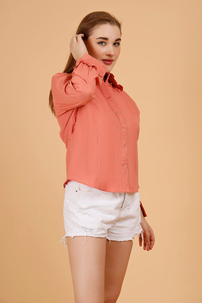 Broadway Blush Cotton Shirt