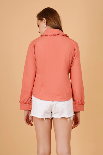 Broadway Blush Cotton Shirt