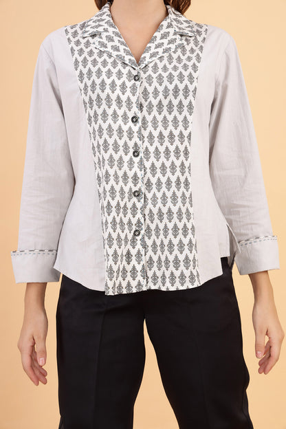 cotton shirts with embroidery for women