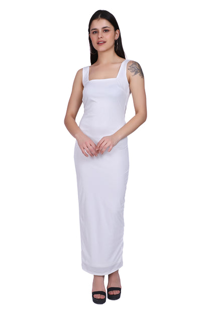 White Cabo Maxi Bodycon Dress