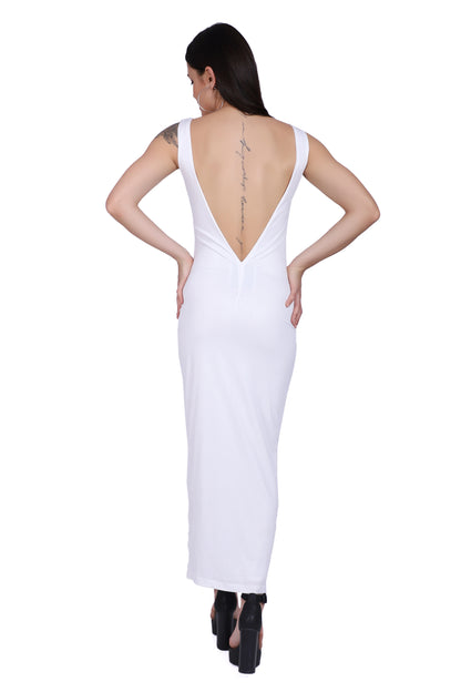 White Cabo Maxi Bodycon Dress