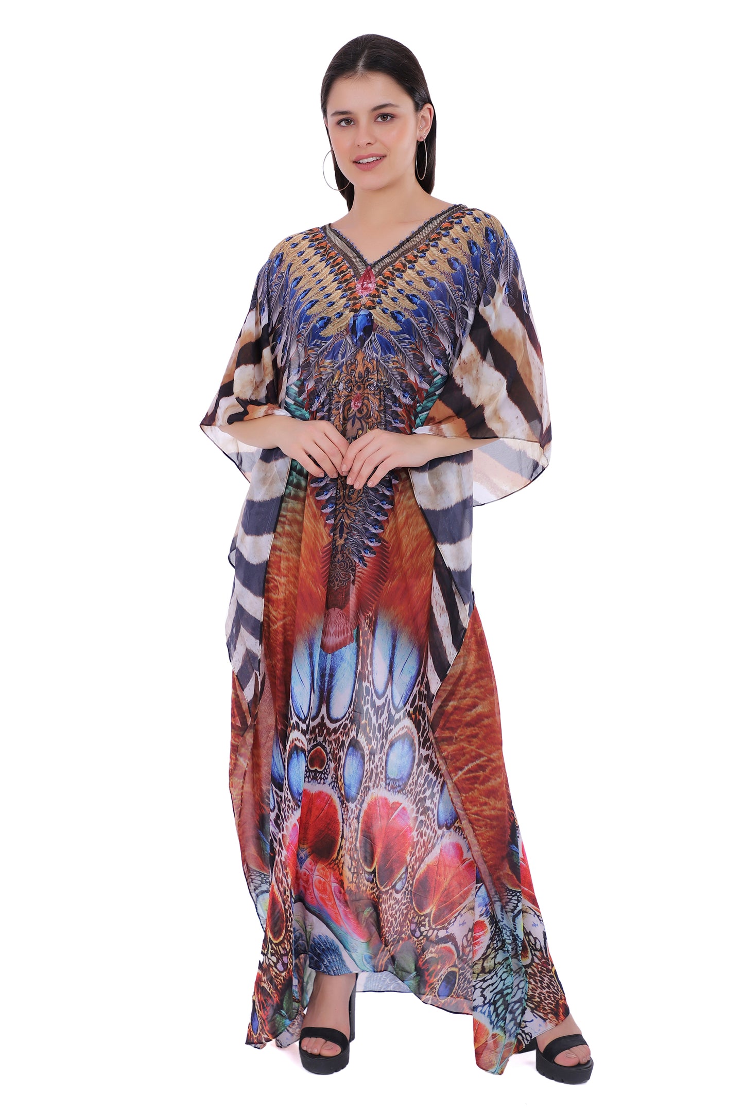 Masai Eden Animal Print  Kaftan