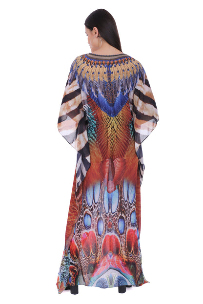 Masai Eden Animal Print  Kaftan